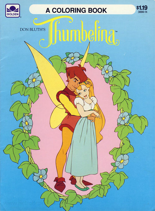 Thumbelina Coloring Book | Coloring Books at Retro Reprints - The world ...