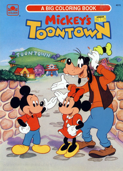 Mickey Mouse and Friends Toontown | Coloring Books at Retro Reprints ...