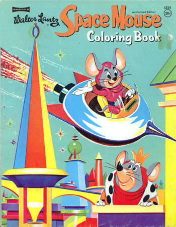 Space Mouse Coloring Book