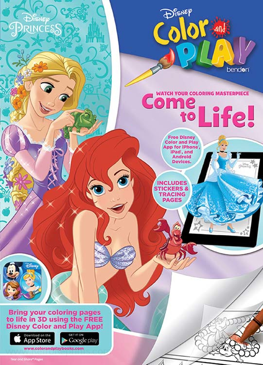 Princesses, Disney Color and Play