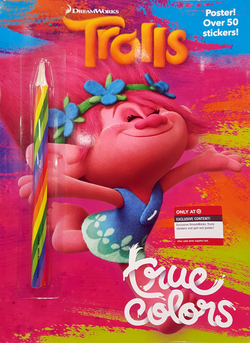 Trolls, Dreamworks True Colors Coloring Books at Retro Reprints The