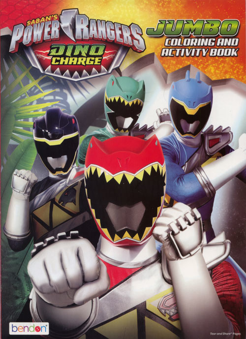 Power Rangers Dino Charge Jumbo Coloring & Activity Book