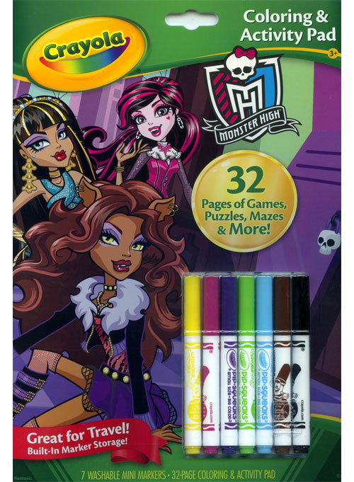 Monster High Coloring & Activity Book Coloring Books at Retro