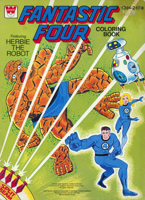 klo repræsentant Start Fantastic Four Featuring Herbie the Robot | Coloring Books at Retro  Reprints - The world's largest coloring book archive!