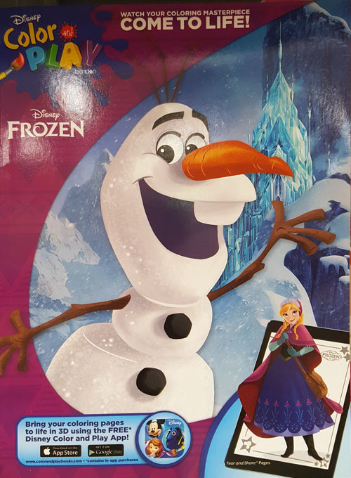 Frozen, Disney Color and Play Coloring Books at Retro Reprints The