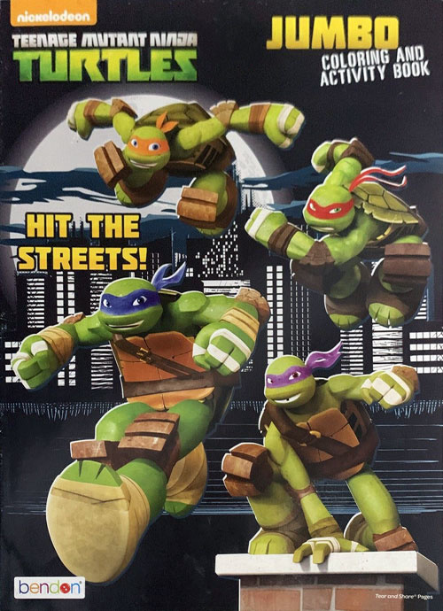 teenage mutant ninja turtles jumbo coloring and activity book