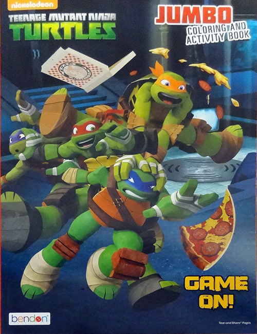 teenage mutant ninja turtles jumbo coloring and activity book