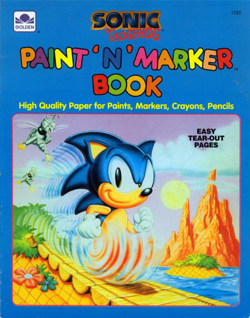 Sonic the Hedgehog Paint 'n' Marker Book