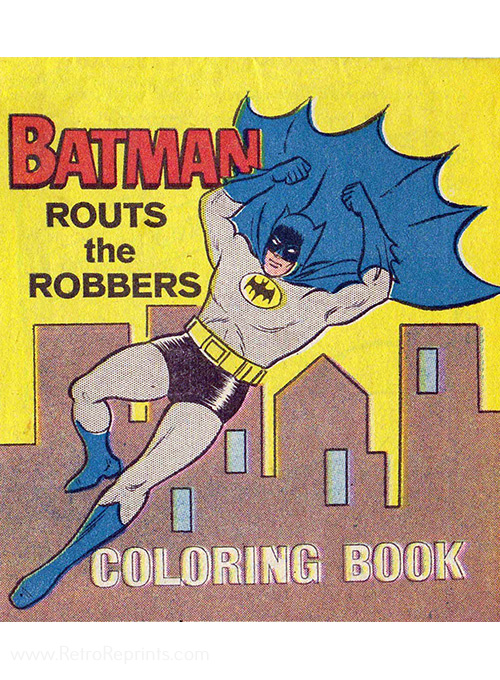 Vintage 1966 unused Batman and Robin Coloring Book FREE DOMESTIC SHIPPING 