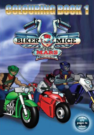 Biker Mice from Mars Coloring Book