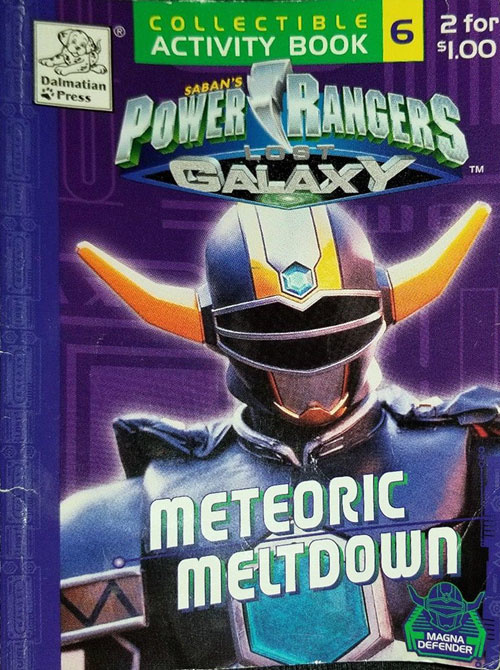 power rangers lost galaxy meteoric meltdown  coloring books