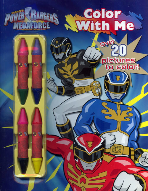 Power Rangers Megaforce Copy Colouring Book