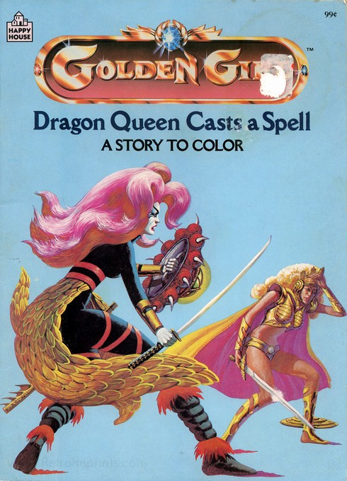 Golden Girl and the Guardians of the Gemstone Dragon Queen Casts a Spell