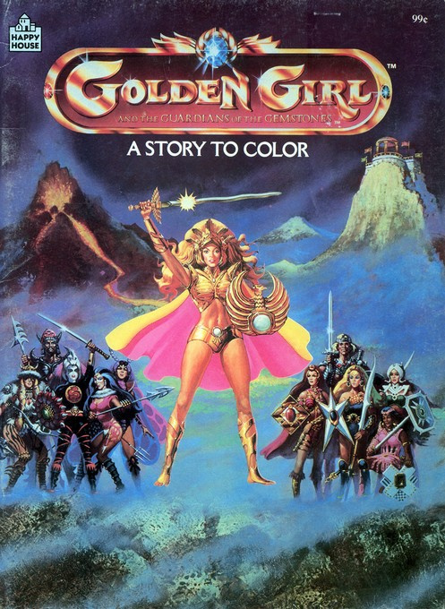 Golden Girl and the Guardians of the Gemstone A Story to Color