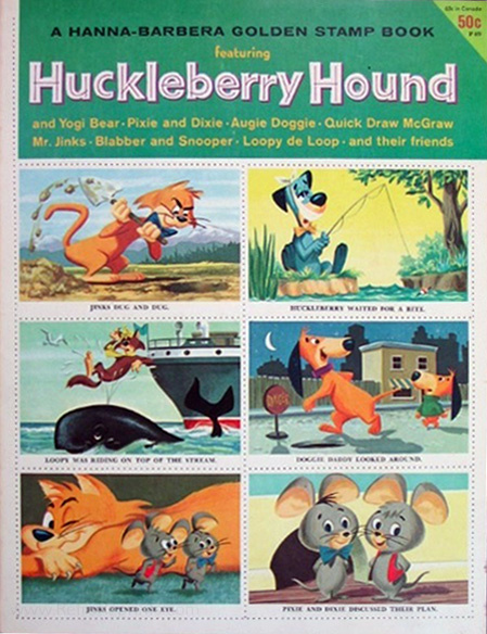 Huckleberry Hound Stamp Book