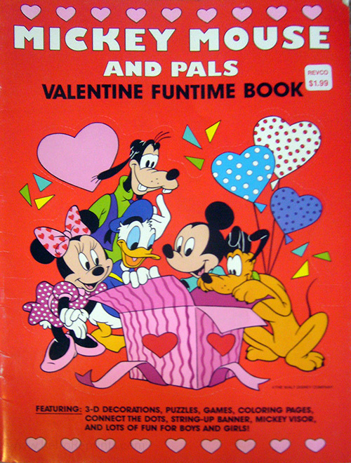 Mickey Mouse And Friends Valentine Funtime Book Coloring Books At Retro Reprints The World S Largest Coloring Book Archive