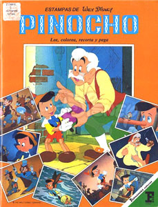 Pinocchio, Disney's Stamps and Coloring Book