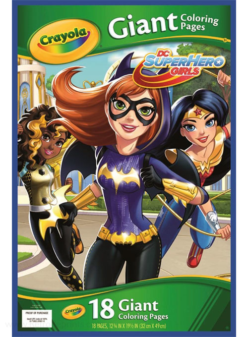 DC SuperHero Girls Giant Coloring Pages