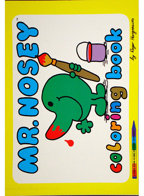 Mr. Men & Little Miss Mr. Nosey Coloring Book