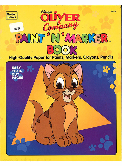 Oliver & Company Paint 'n' Marker Book