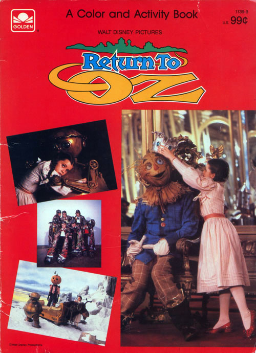 Return to Oz Coloring & Activity Book Coloring Books at Retro