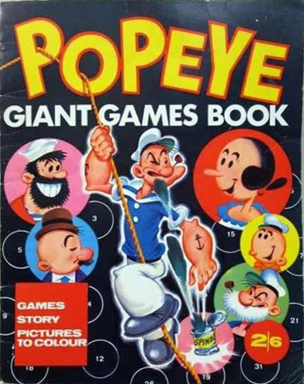 Popeye the Sailor Man Giant Games Book