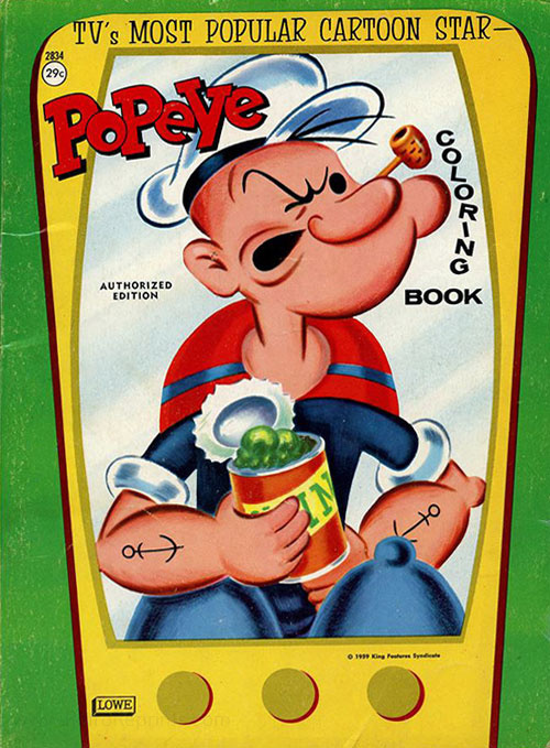 Popeye the Sailor Man Coloring Book