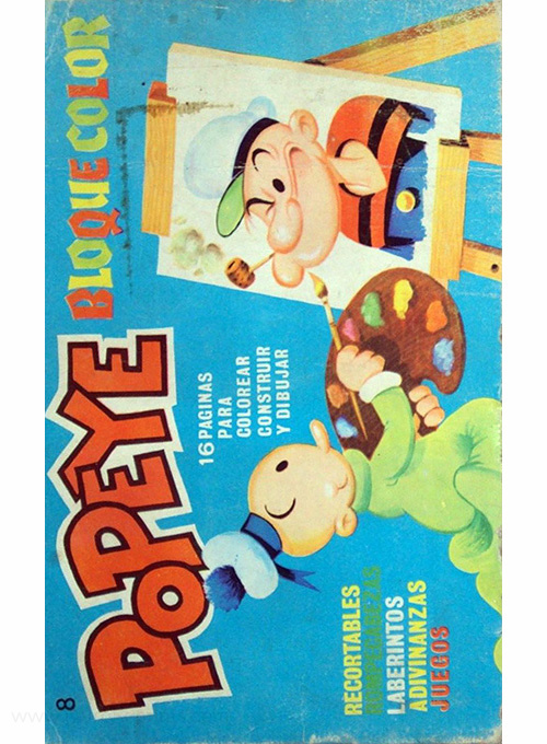 Popeye the Sailor Man Paint Book