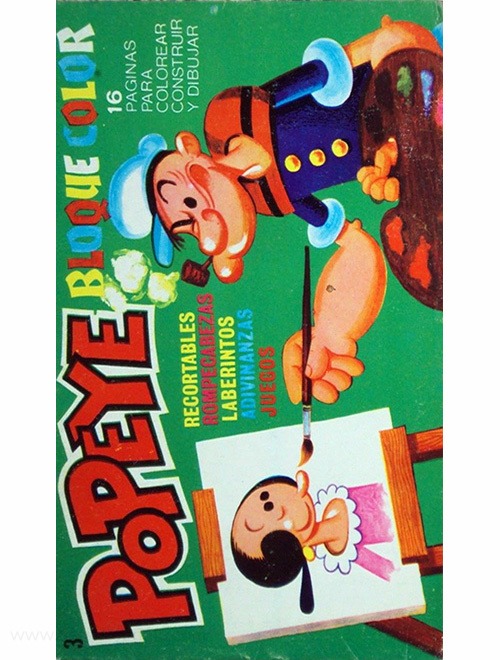 Popeye the Sailor Man Paint Book