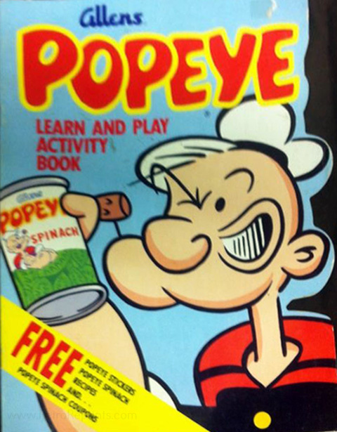 Popeye the Sailor Man Activity Book