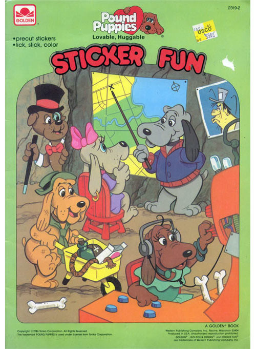 Pound Puppies Sticker Fun