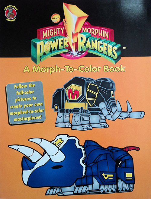 Mighty Morphin Power Rangers Morph-to-Color Book