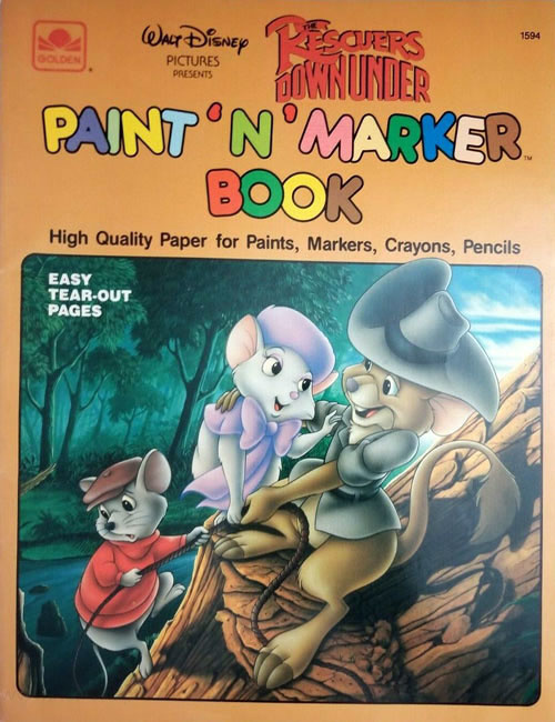 Rescuers Down Under, The Paint 'n' Marker Book