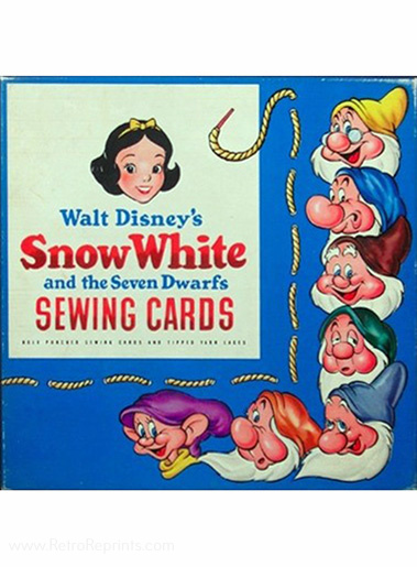Snow White & the Seven Dwarfs Sewing Cards