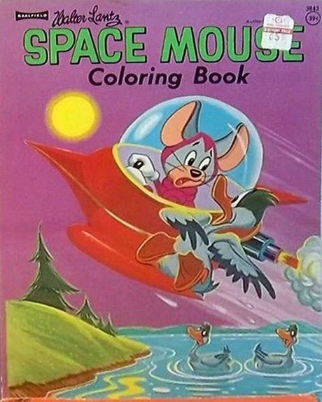 Space Mouse Coloring Book