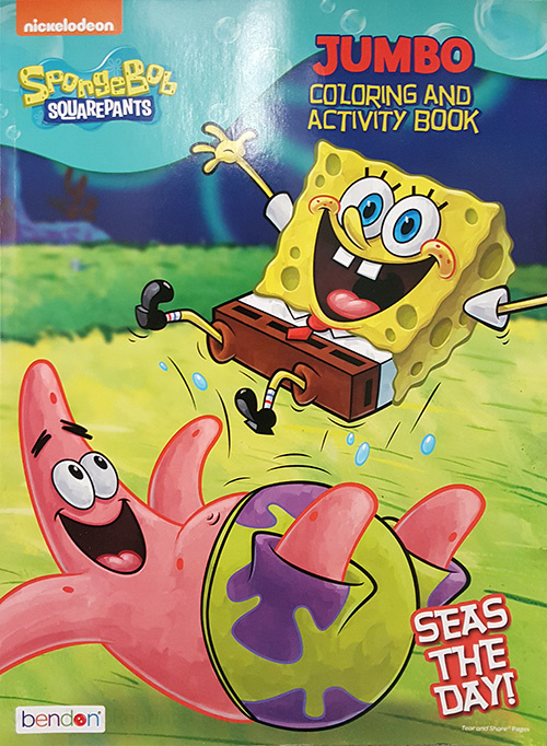 spongebob squarepants jumbo coloring & activity book