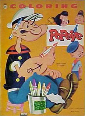 Popeye the Sailor Man Coloring Book