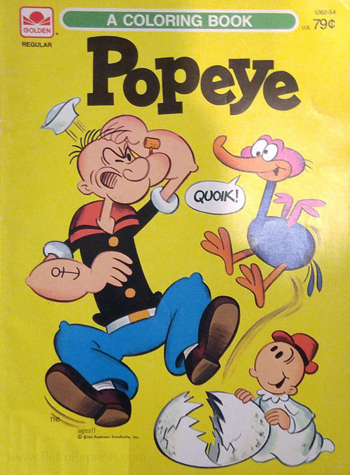 Popeye the Sailor Man Coloring Book