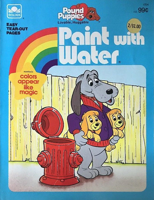 Pound Puppies Paint with Water | Coloring Books at Retro Reprints - The ...