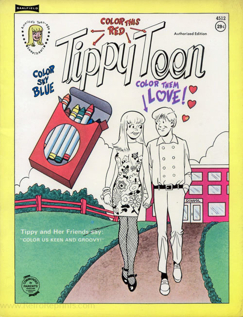 Comic Strips Tippy Teen Coloring Book