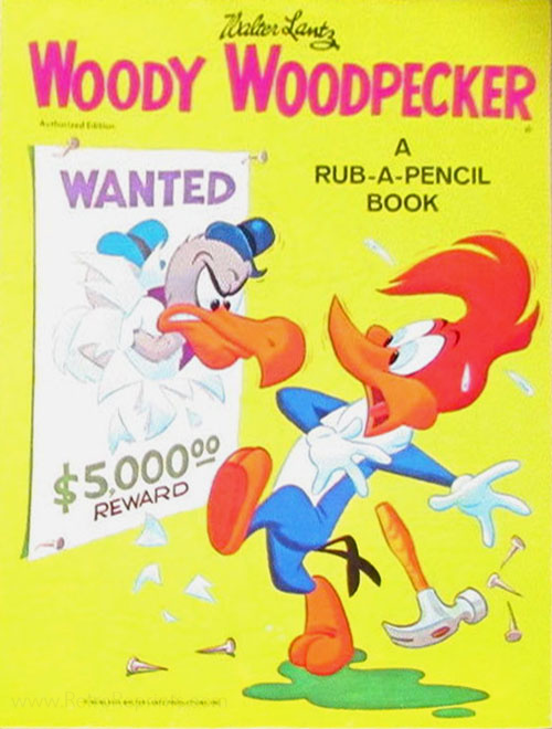 Woody Woodpecker Rub-A-Pencil Book