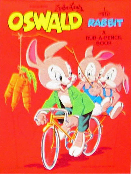 Oswald the Lucky Rabbit (Lantz) Rub-A-Pencil Book