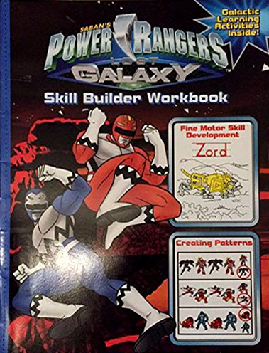 Power Rangers Lost Galaxy Skill Builder Workbook Coloring Books At Retro Reprints The World S Largest Coloring Book Archive