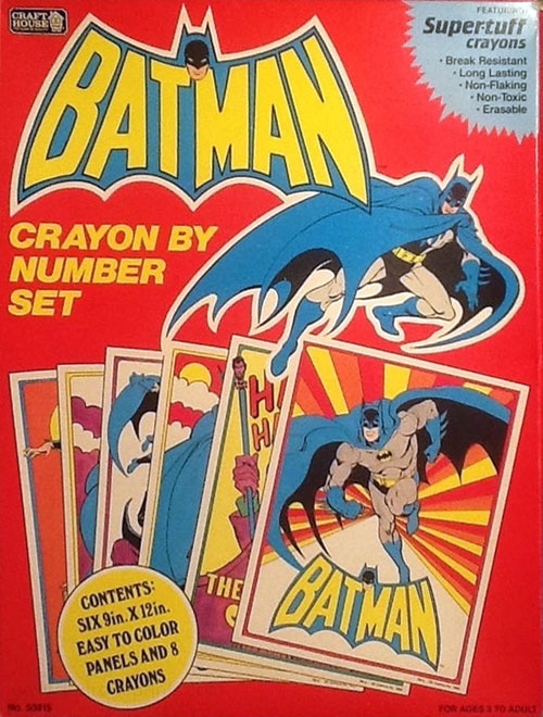 Batman Crayon by Number