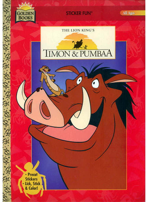 Timon and Pumbaa Sticker Fun