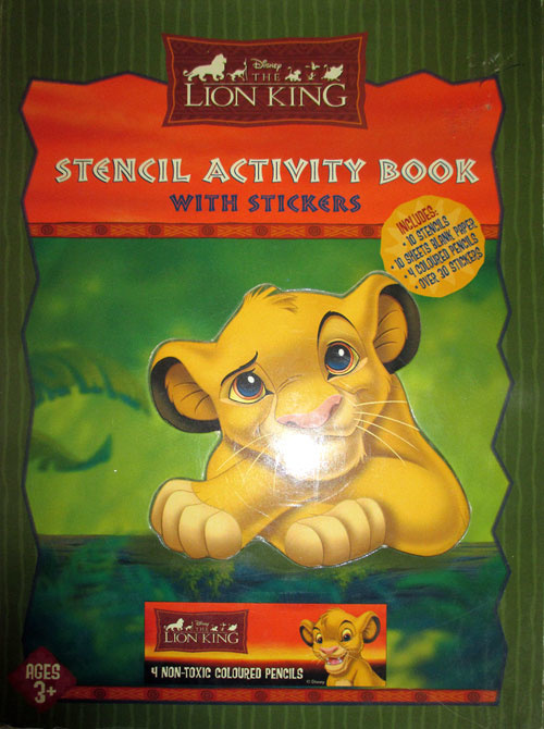 Lion King, The Stencil Activity Book