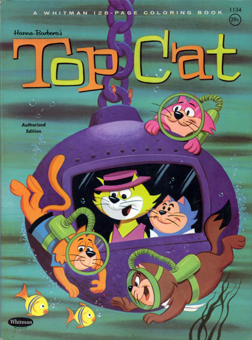 Top Cat Coloring Book Coloring Books At Retro Reprints The World S Largest Coloring Book