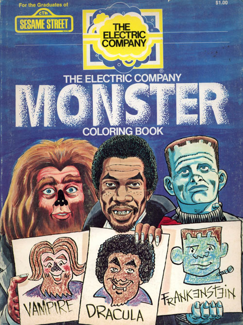 Electric Company, The Monster Coloring Book Coloring Books at Retro