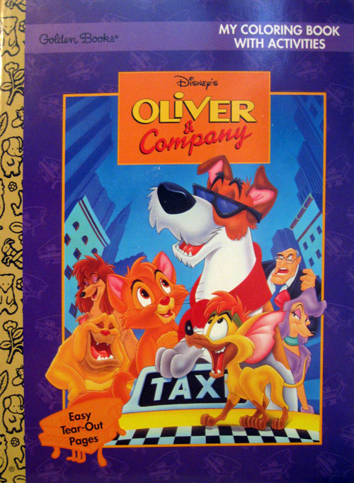 Oliver Company Coloring Activity Book Coloring Books At Retro Reprints The World S Largest Coloring Book Archive