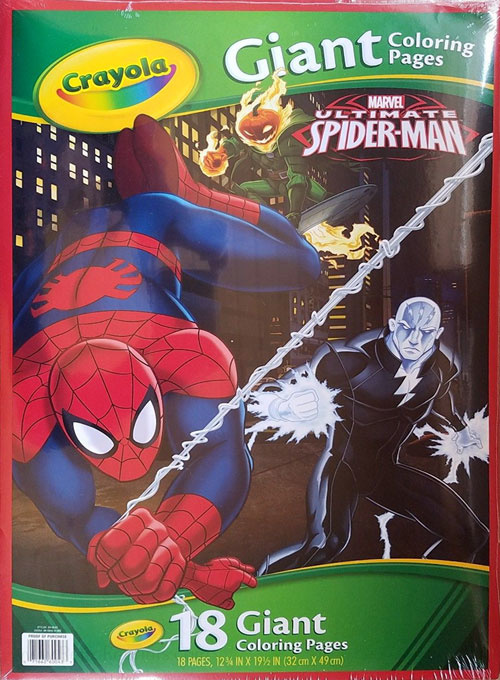 SPIDER-MAN Coloring Book: Spiderman Giant Coloring Book With